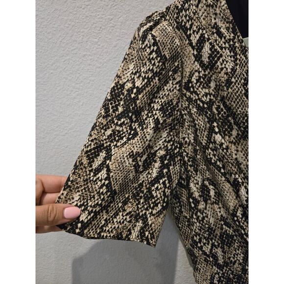 Veronica Beard Women's Snake Print Silk Mini Dress Size 8 Office Party - Picture 6 of 9